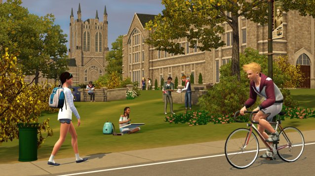 The Sims 2 University life features