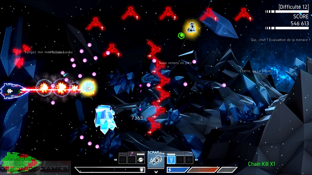 Psycho Starship Rampage Features