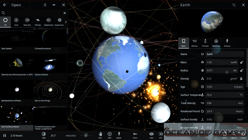 Universe Sandbox2 features